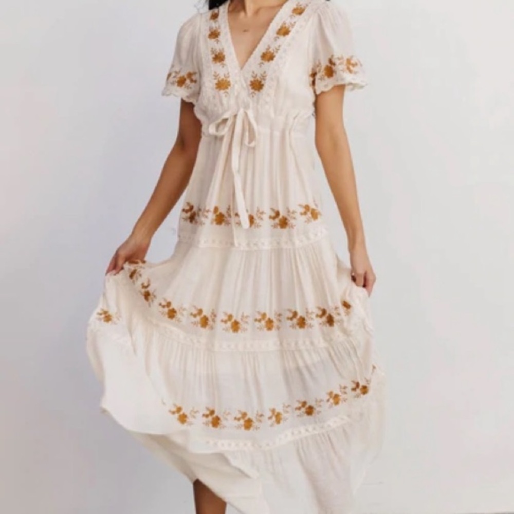 Dublin embroidered maxi dress